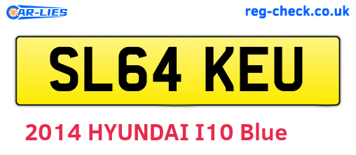 SL64KEU are the vehicle registration plates.