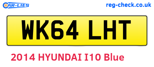 WK64LHT are the vehicle registration plates.