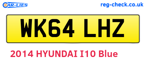 WK64LHZ are the vehicle registration plates.