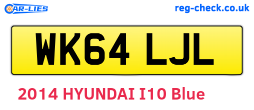 WK64LJL are the vehicle registration plates.