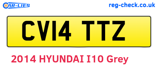 CV14TTZ are the vehicle registration plates.