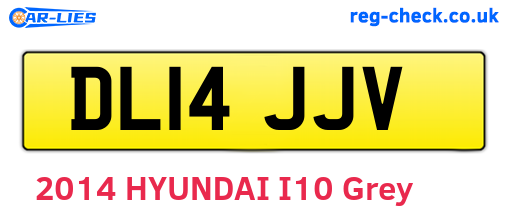 DL14JJV are the vehicle registration plates.