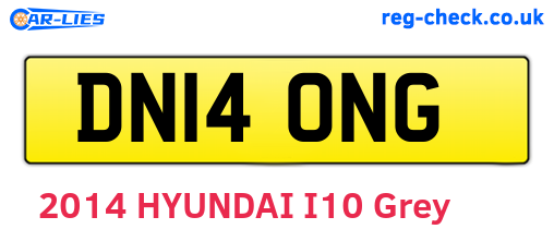 DN14ONG are the vehicle registration plates.