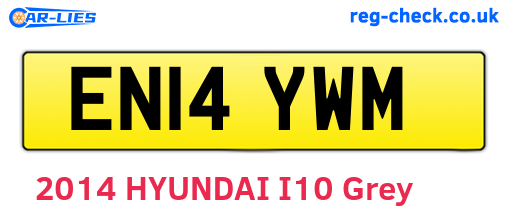 EN14YWM are the vehicle registration plates.