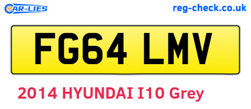 FG64LMV are the vehicle registration plates.
