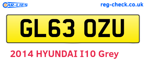 GL63OZU are the vehicle registration plates.