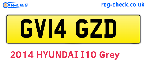 GV14GZD are the vehicle registration plates.