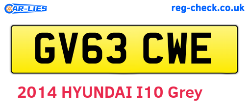 GV63CWE are the vehicle registration plates.