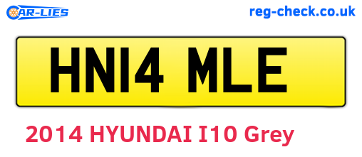 HN14MLE are the vehicle registration plates.