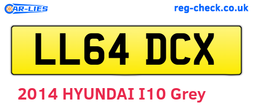 LL64DCX are the vehicle registration plates.