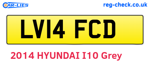 LV14FCD are the vehicle registration plates.