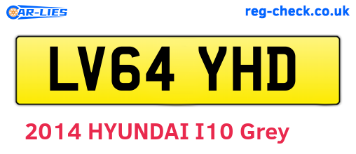 LV64YHD are the vehicle registration plates.