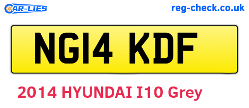 NG14KDF are the vehicle registration plates.