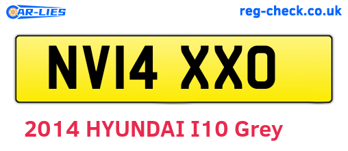NV14XXO are the vehicle registration plates.