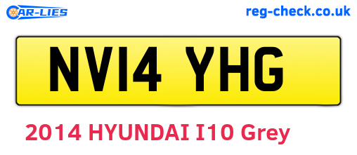 NV14YHG are the vehicle registration plates.