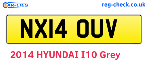 NX14OUV are the vehicle registration plates.