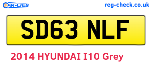 SD63NLF are the vehicle registration plates.