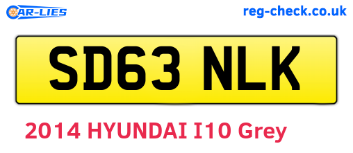 SD63NLK are the vehicle registration plates.