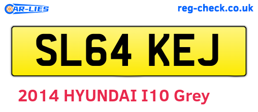 SL64KEJ are the vehicle registration plates.