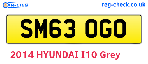 SM63OGO are the vehicle registration plates.