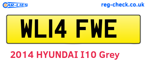 WL14FWE are the vehicle registration plates.
