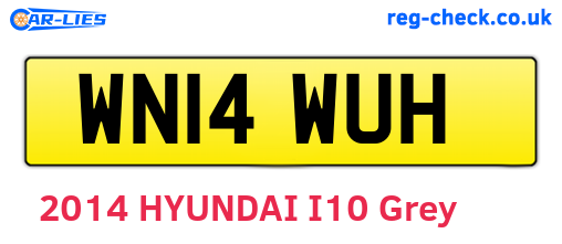WN14WUH are the vehicle registration plates.