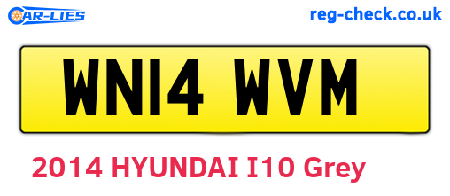 WN14WVM are the vehicle registration plates.