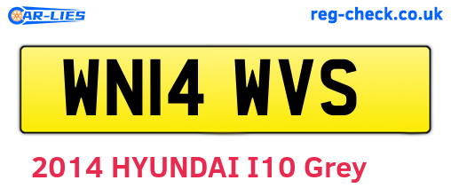 WN14WVS are the vehicle registration plates.