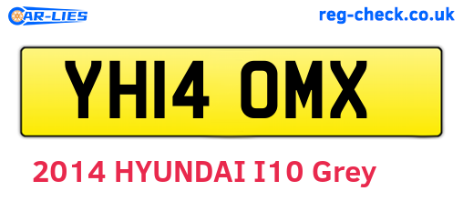 YH14OMX are the vehicle registration plates.