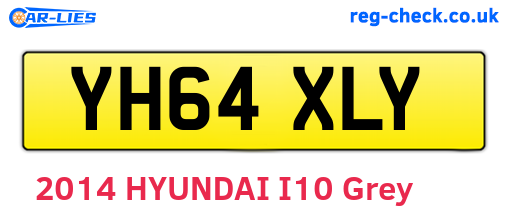 YH64XLY are the vehicle registration plates.