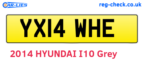 YX14WHE are the vehicle registration plates.