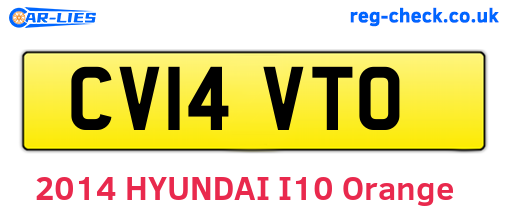 CV14VTO are the vehicle registration plates.