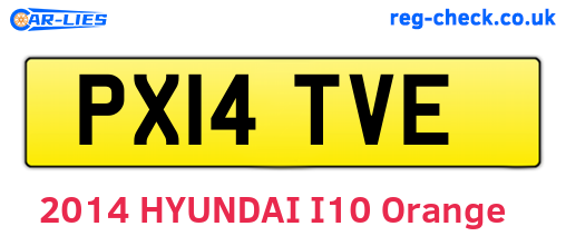 PX14TVE are the vehicle registration plates.