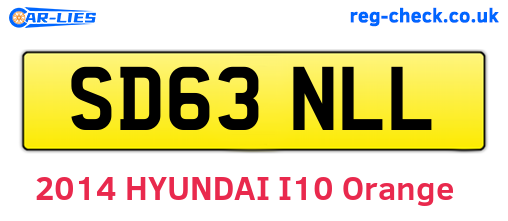 SD63NLL are the vehicle registration plates.