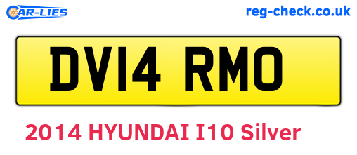 DV14RMO are the vehicle registration plates.