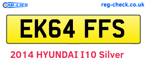 EK64FFS are the vehicle registration plates.