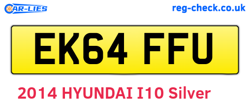 EK64FFU are the vehicle registration plates.