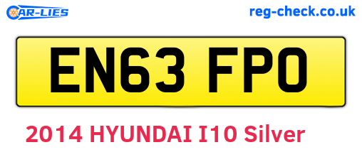 EN63FPO are the vehicle registration plates.