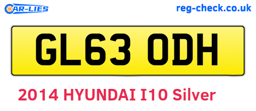 GL63ODH are the vehicle registration plates.