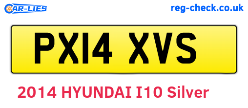 PX14XVS are the vehicle registration plates.