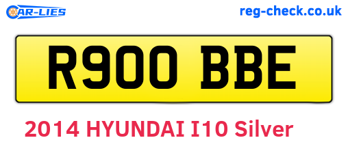R900BBE are the vehicle registration plates.