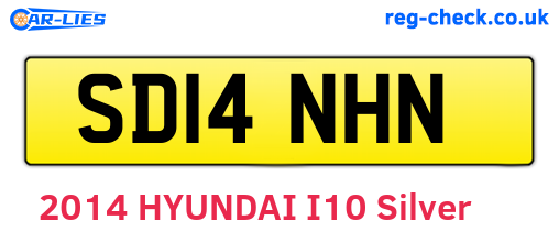 SD14NHN are the vehicle registration plates.