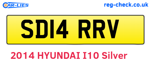 SD14RRV are the vehicle registration plates.
