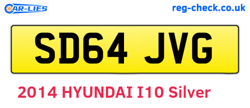 SD64JVG are the vehicle registration plates.