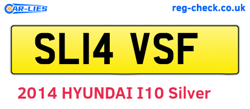 SL14VSF are the vehicle registration plates.