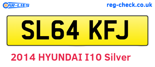 SL64KFJ are the vehicle registration plates.