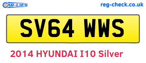SV64WWS are the vehicle registration plates.