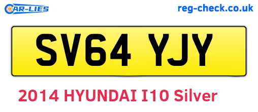 SV64YJY are the vehicle registration plates.