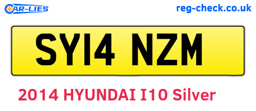 SY14NZM are the vehicle registration plates.