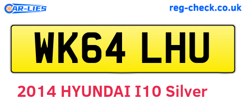 WK64LHU are the vehicle registration plates.